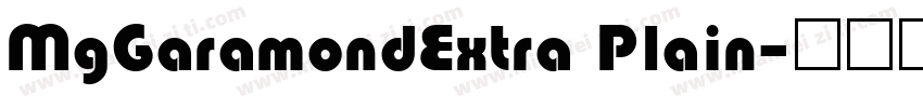 MgGaramondExtra Plain字体转换